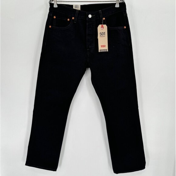 Levi's Men's 501 Jeans in Black size 33x29 100% Cotton Original Fit Straight Leg - Picture 2 of 11